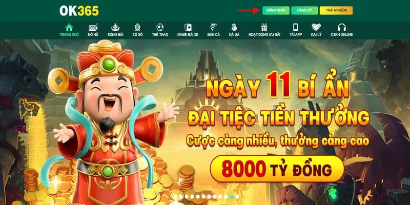 Đăng nhập OK365 để tận hưởng không gian giải trí tuyệt vời